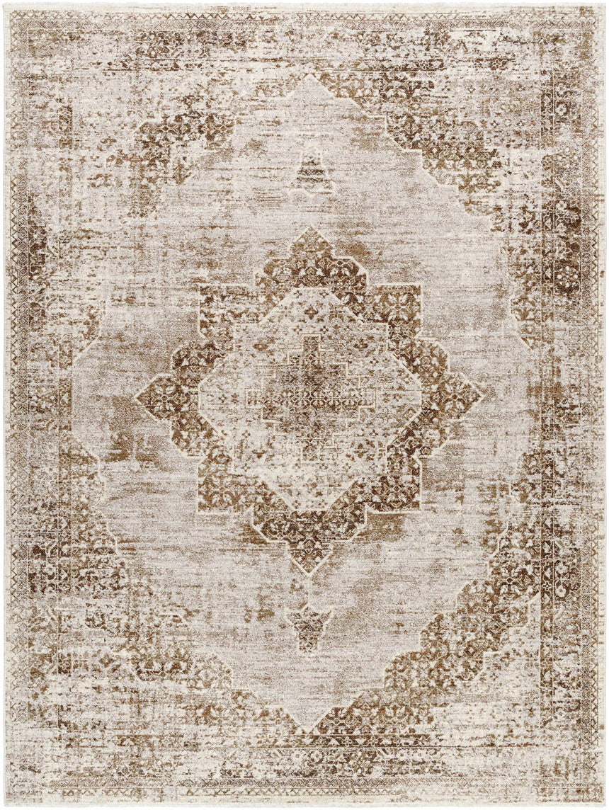 Kosta Beige Medallion Area Rug - Clearance
