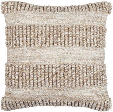 Lilia Beige Outdoor Throw Pillow - Clearance