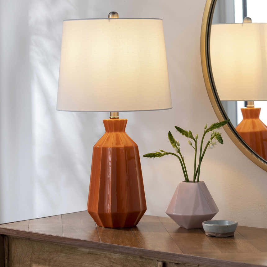 Schlettau Orange Table Lamp