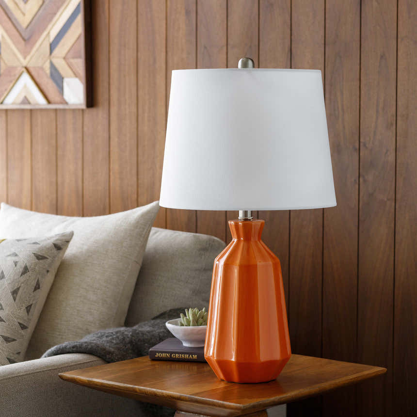 Schlettau Orange Table Lamp