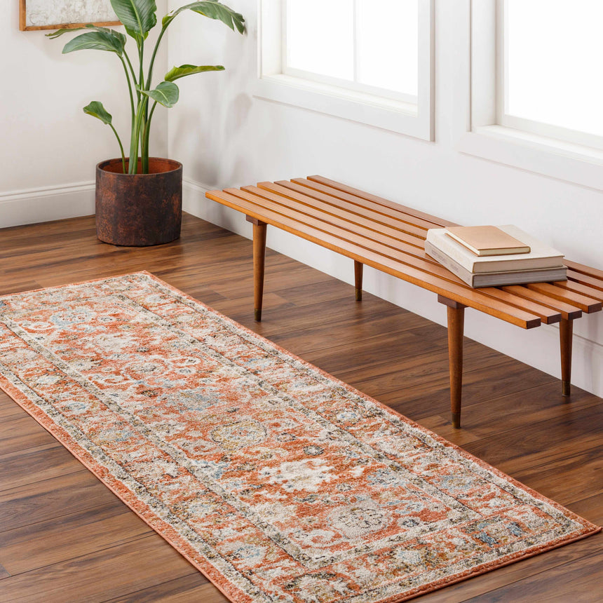 Darda Rust Area Rug - Clearance