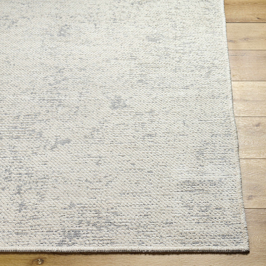 Isako Gray Solid Washable Area Rug - Clearance