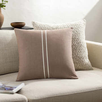 Oisin Beige Throw Pillow