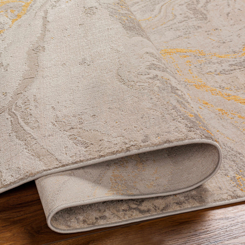 Akins Beige Marble Rug - Clearance