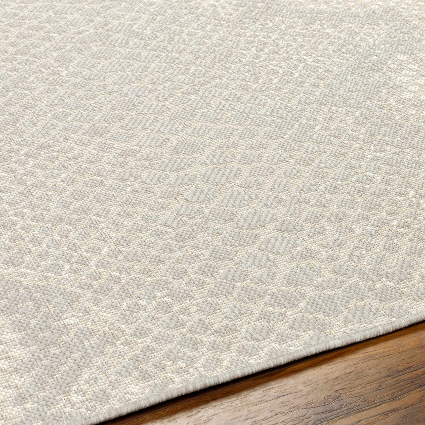 Estee Cream Snake-Patterned Area Rug - Clearance