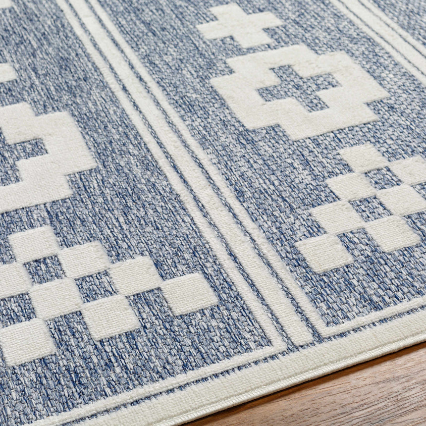 Hiro Blue Outdoor Rug - Clearance