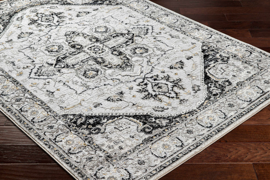 Gauri Gray Medallion Area Rug - Clearance