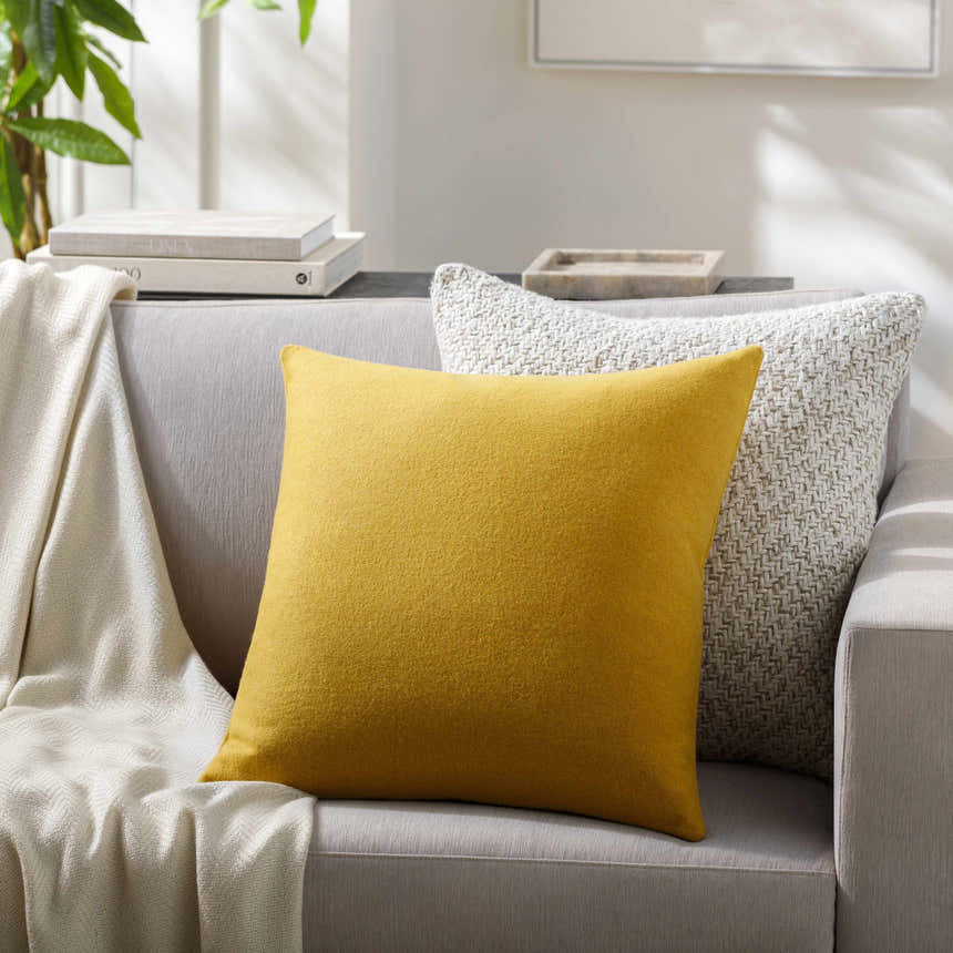 Meabh Mustard Throw Pillow - Clearance