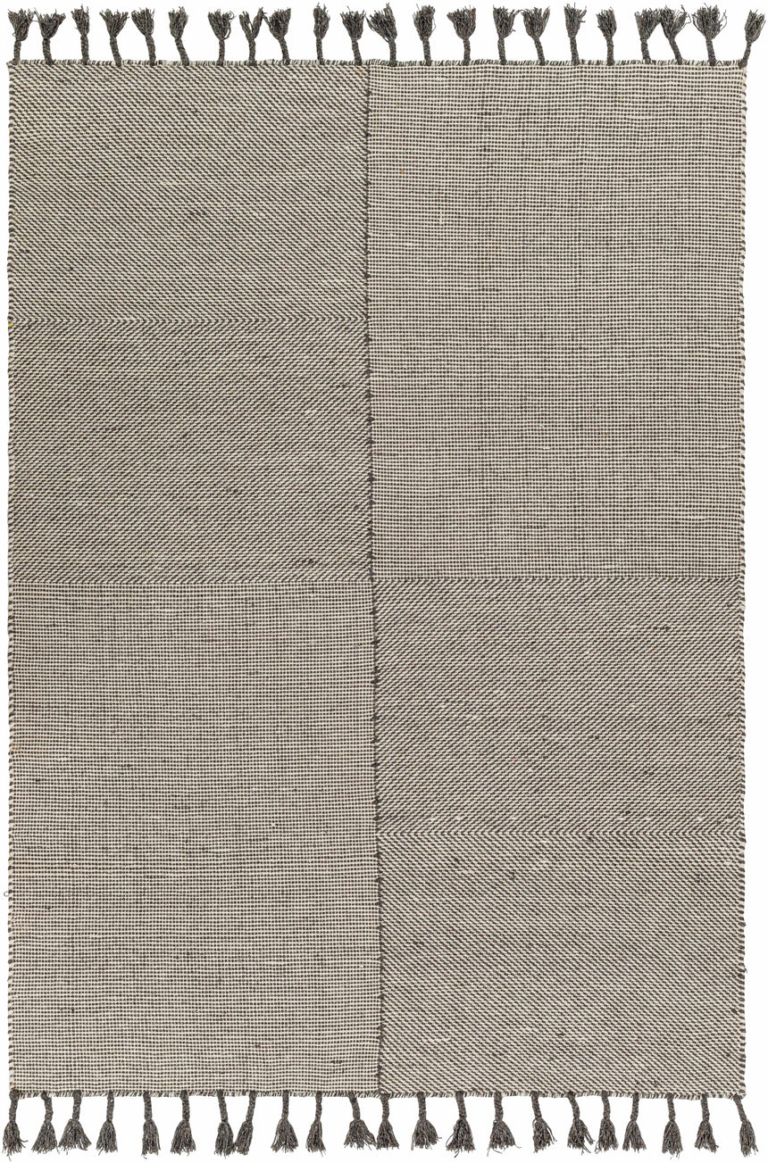 Abhay Gray Wool Area Rug - Clearance