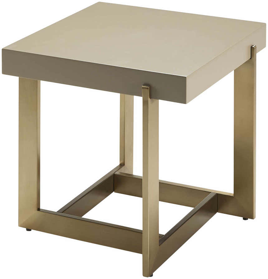 Dossenheim Modern Gold Square End Table