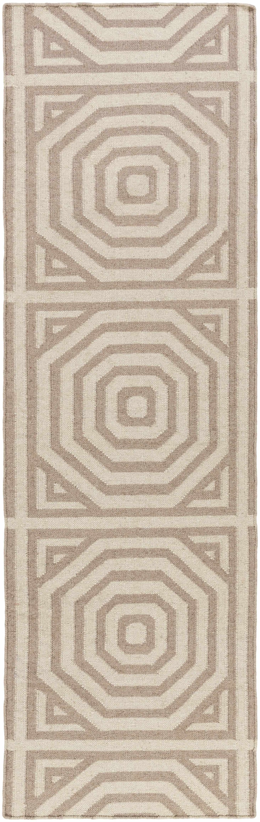 Terlton Ivory Greek Geometric Rug - Clearance