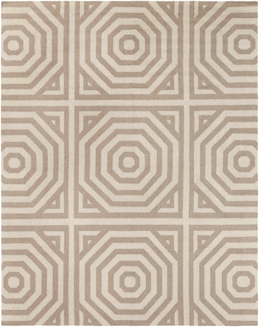 Terlton Ivory Greek Geometric Rug - Clearance