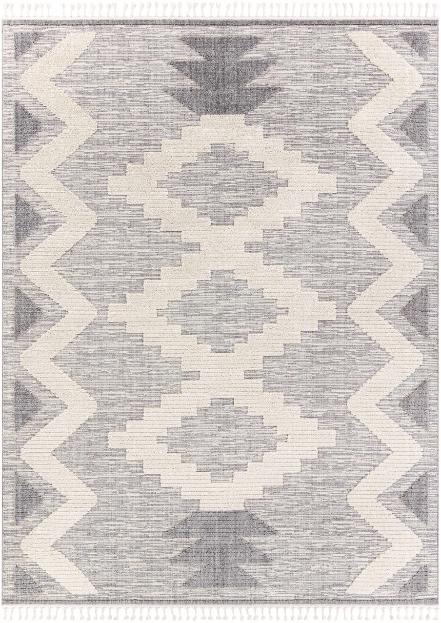 Thornburg High/Low Pile Rug with Tassels - Clearance
