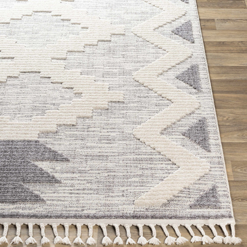 Thornburg High/Low Pile Rug with Tassels - Clearance