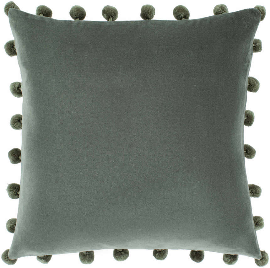 Tioga Olive Square Throw Pillow - Clearance