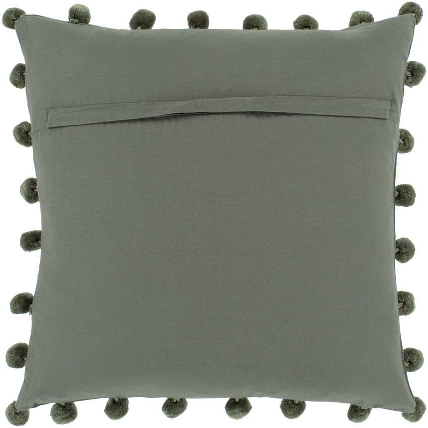 Tioga Olive Square Throw Pillow - Clearance