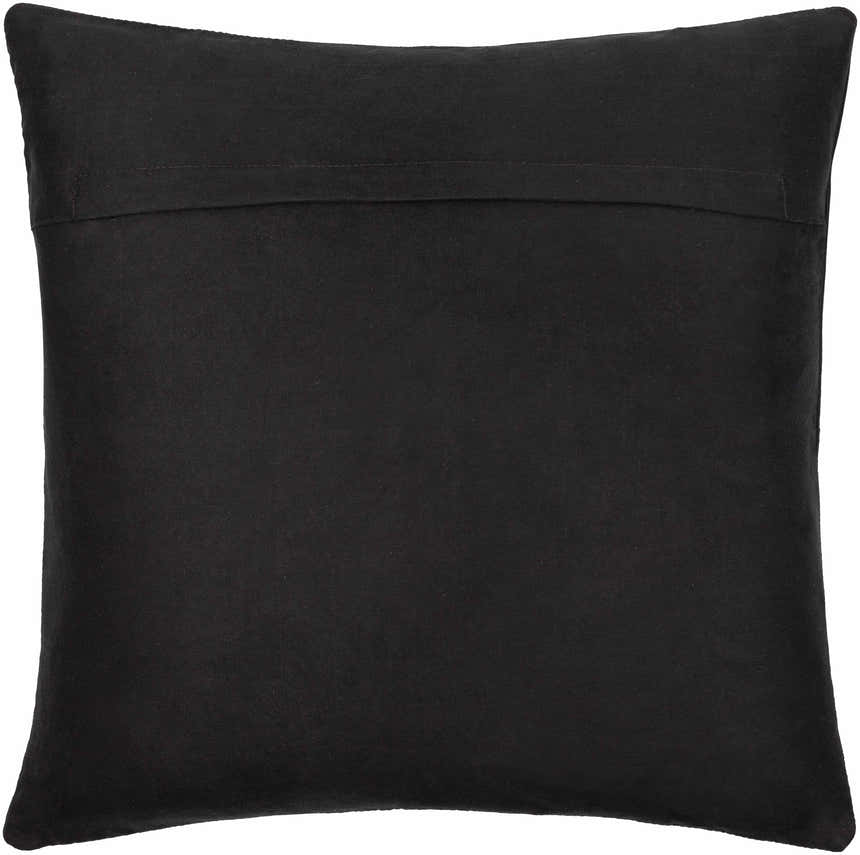 Tampakan Black Square Throw Pillow