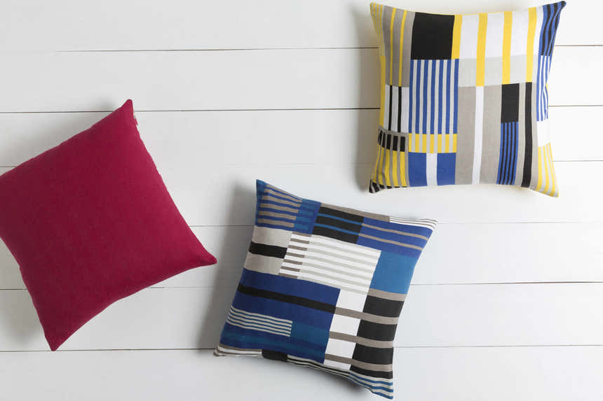 Belhaven Colorful Striped Geometric Throw Pillow - Clearance