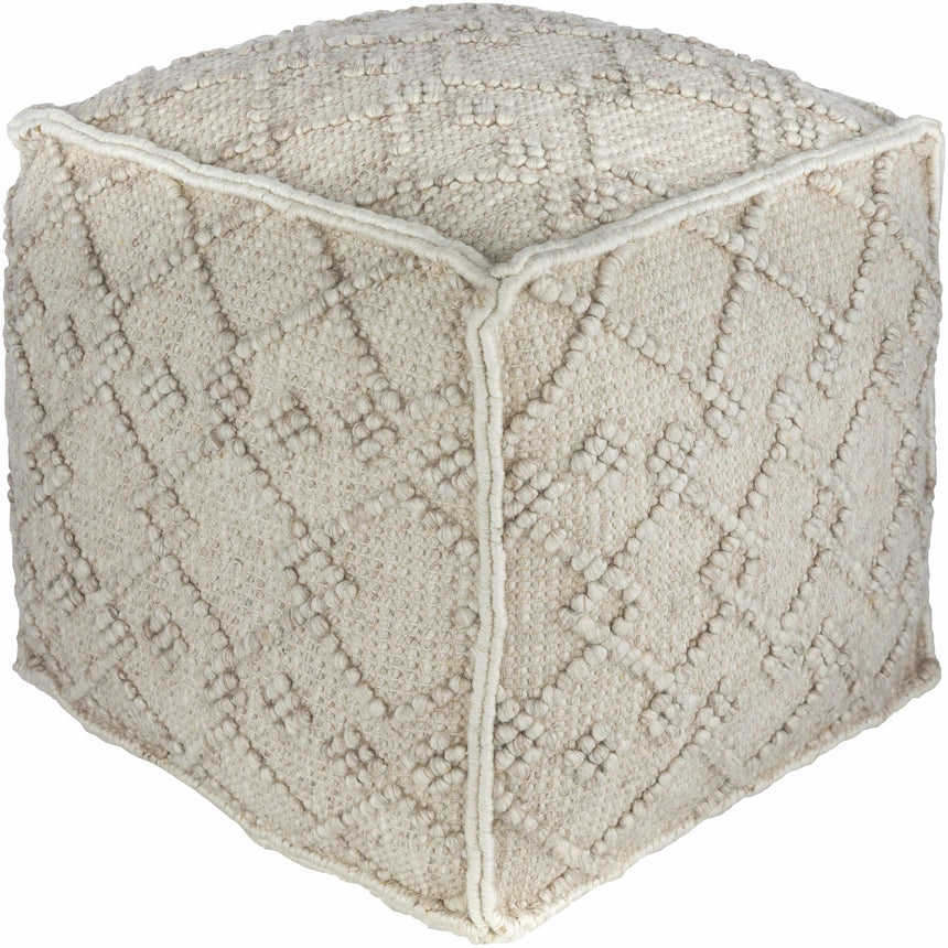 Toronto Hand Woven Wool Pouf