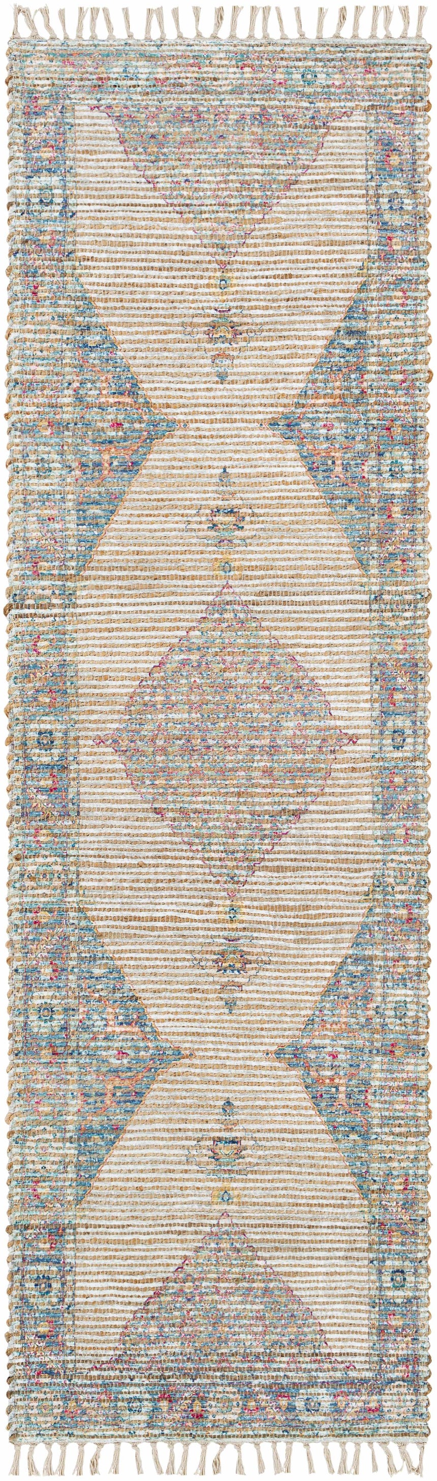 Macon Off-White Medallion Jute Rug - Clearance