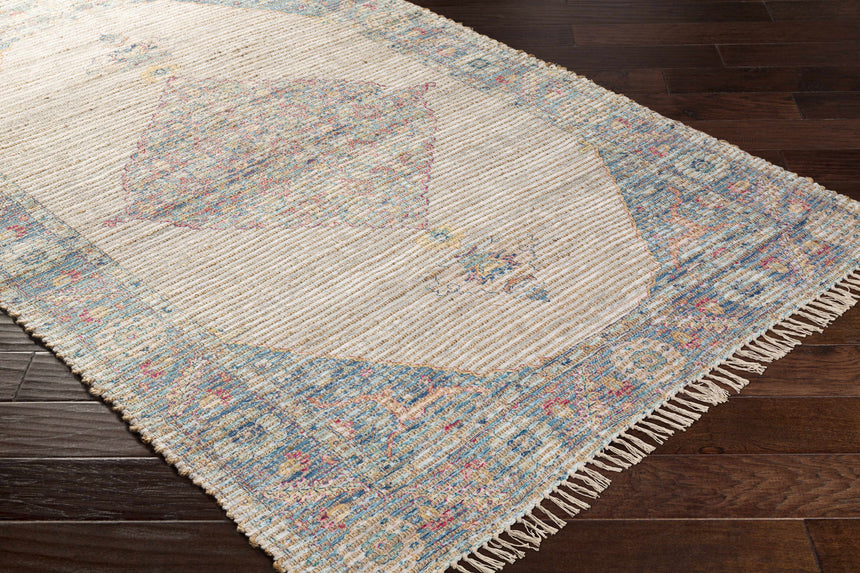 Macon Off-White Medallion Jute Rug - Clearance