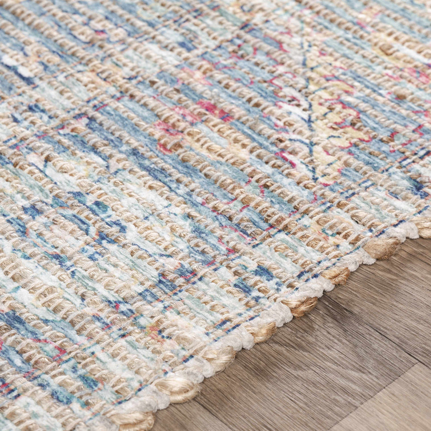 Macon Off-White Medallion Jute Rug - Clearance