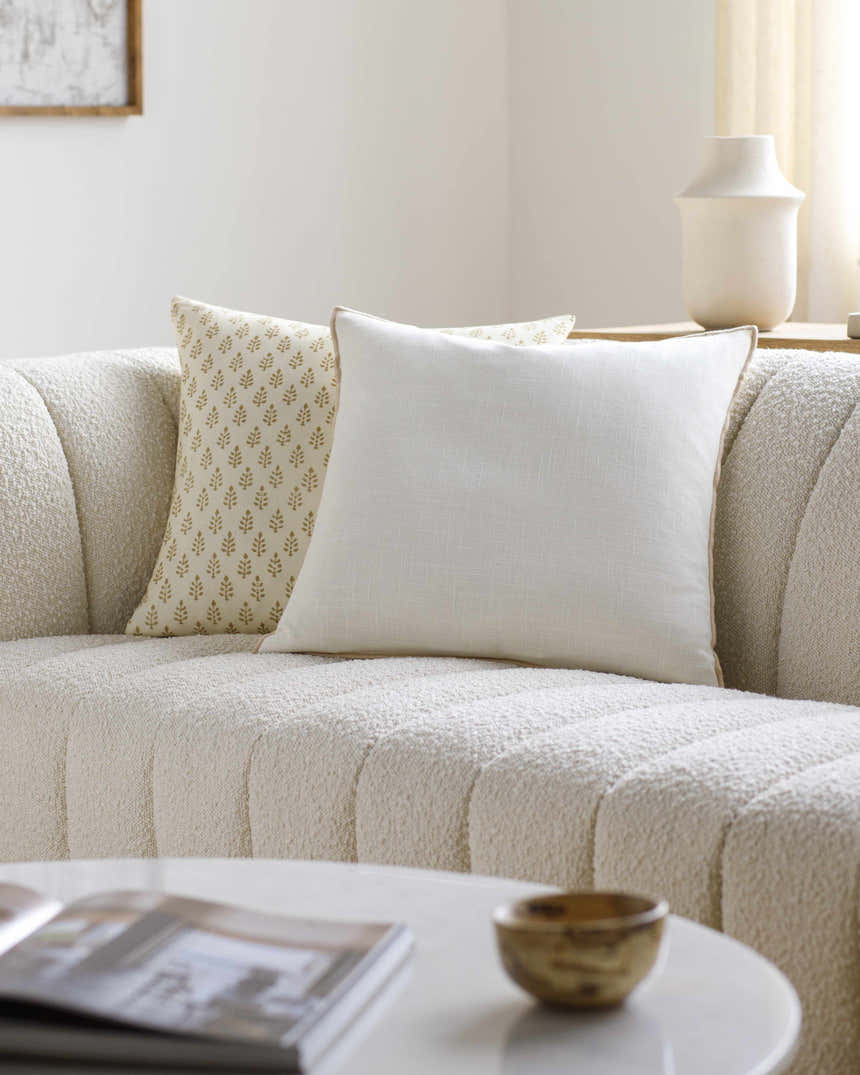 Tobin Cream Throw Pillow