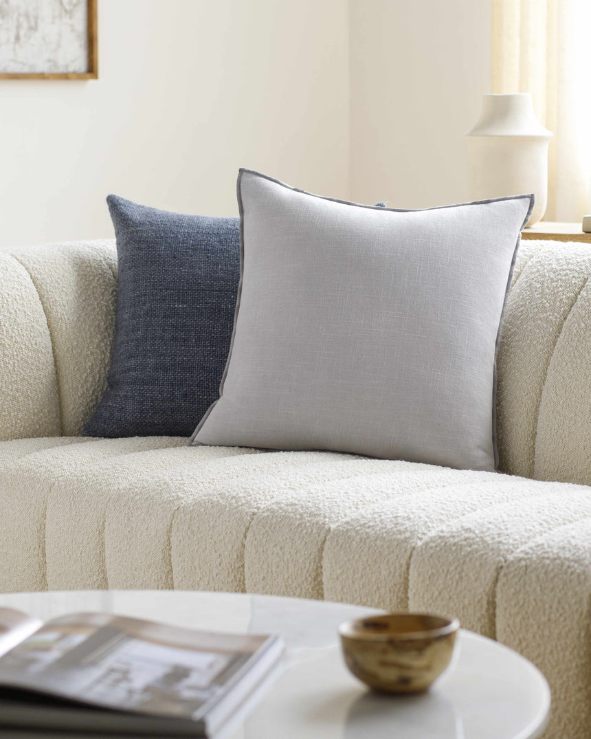 Tobin Light Gray Throw Pillow