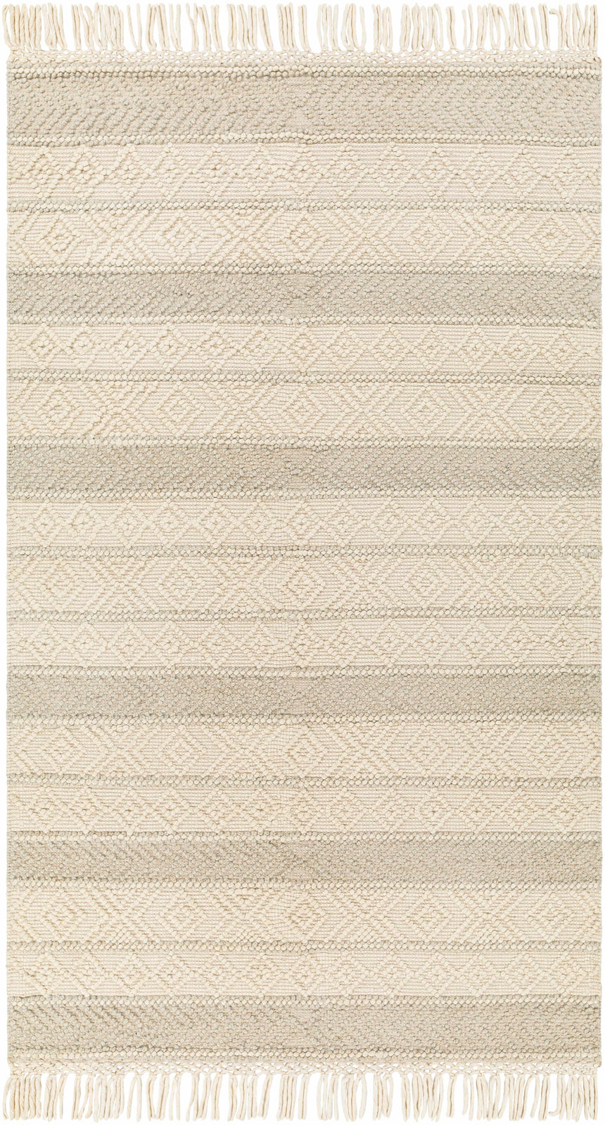 Ummi Wool Rug with Tassels - Clearance