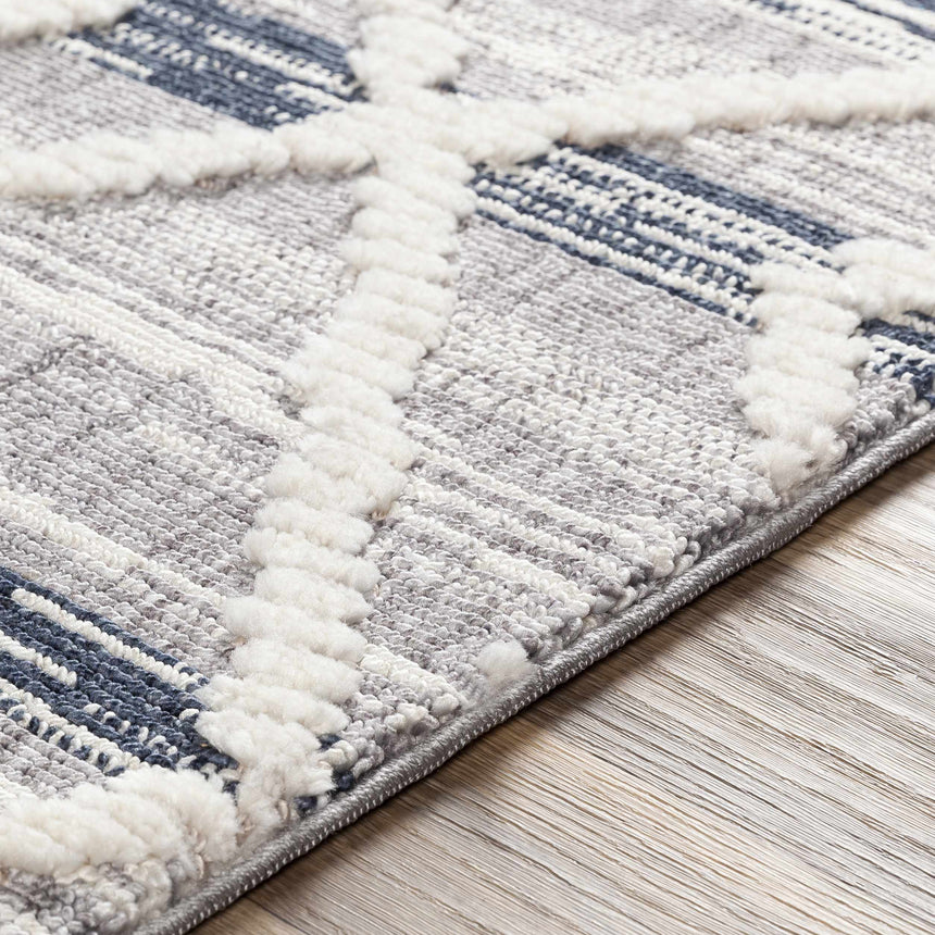 Upham High/Low Pile Rug with Tassels - Clearance