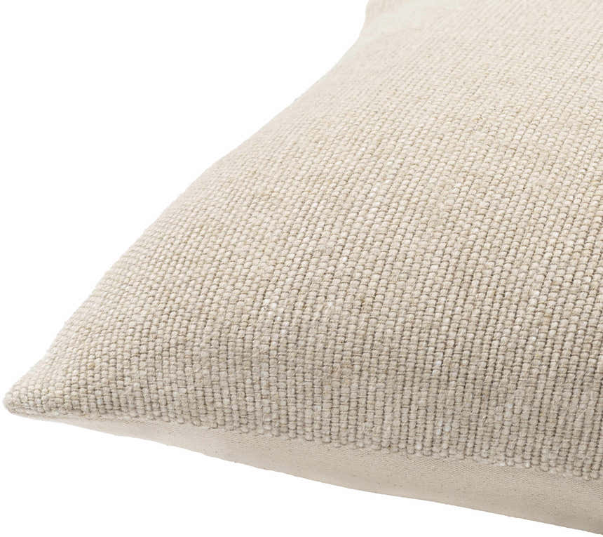 Evan Oatmeal Square Throw Pillow - Clearance