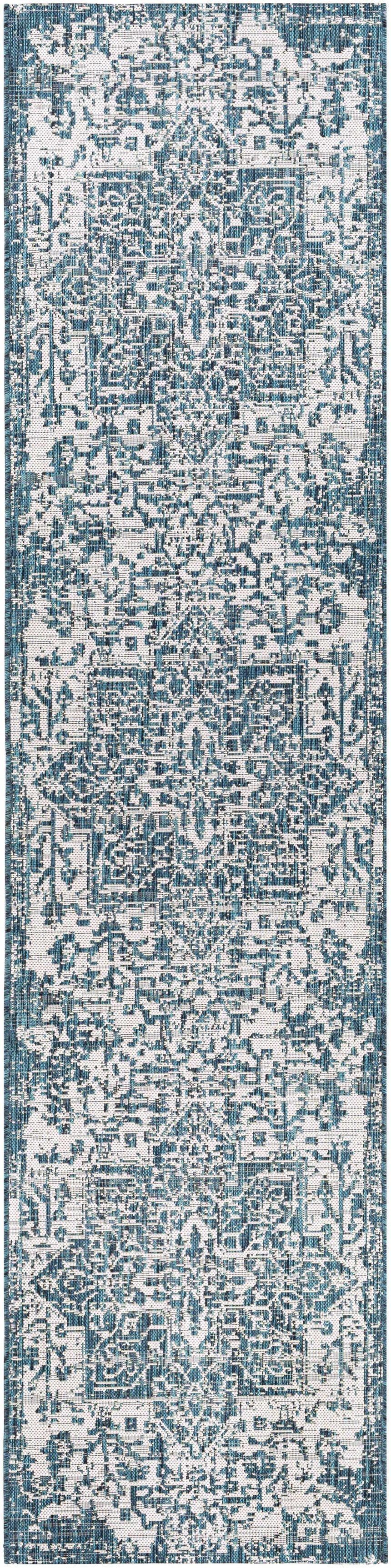 Teal Kilmacolm Indoor & Outdoor Area Rug - Clearance