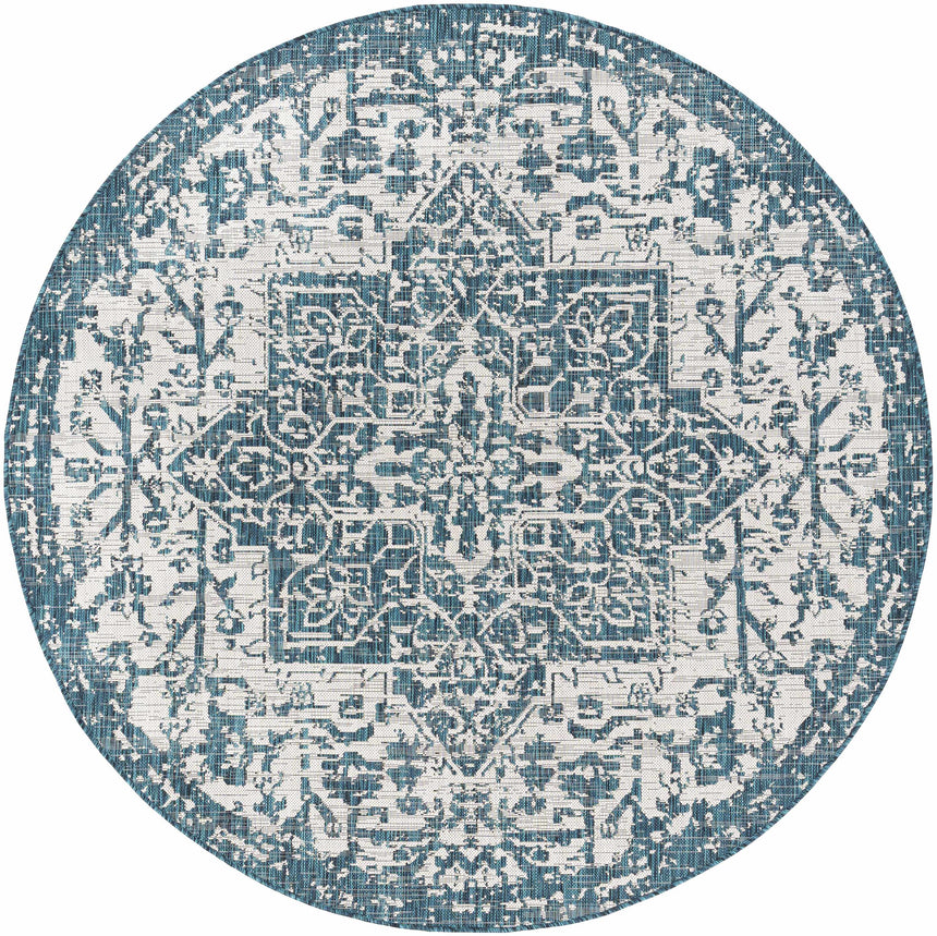 Teal Kilmacolm Indoor & Outdoor Area Rug - Clearance