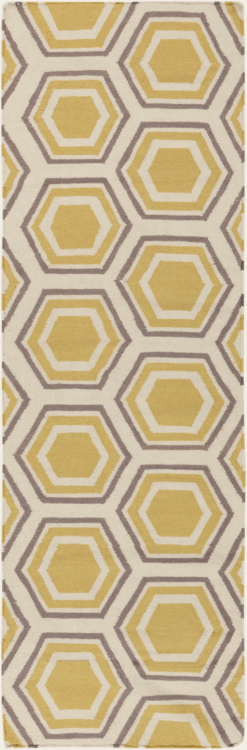 Welton Honeycomb Pattern Wool Rug - Clearance