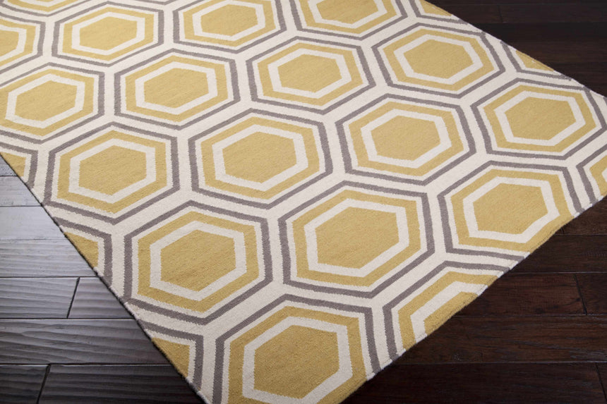 Welton Honeycomb Pattern Wool Rug - Clearance