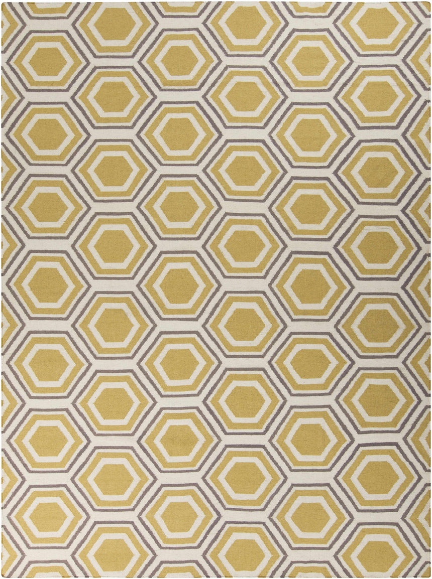 Welton Honeycomb Pattern Wool Rug - Clearance