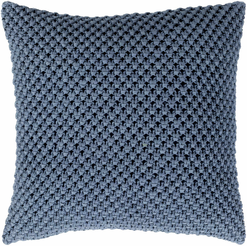 Whately Blue Square Throw Pillow - Clearance