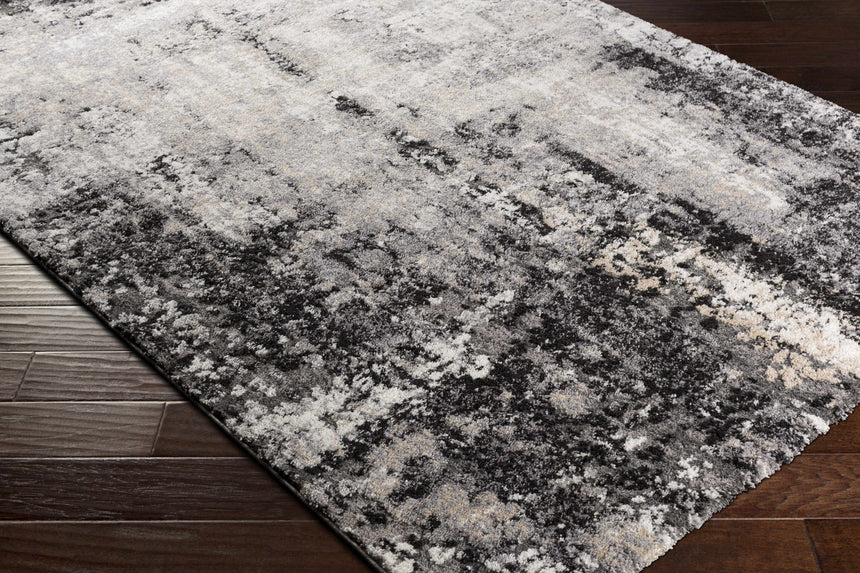 Witchford Abstract Charcoal Thick Rug
