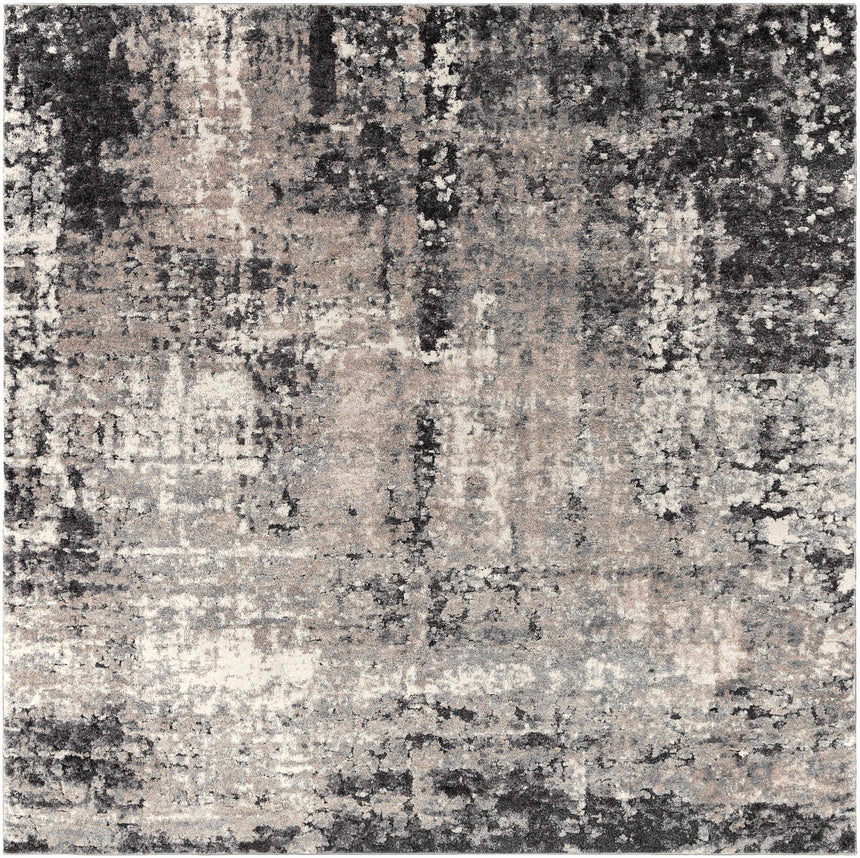 Witchford Abstract Charcoal Thick Rug
