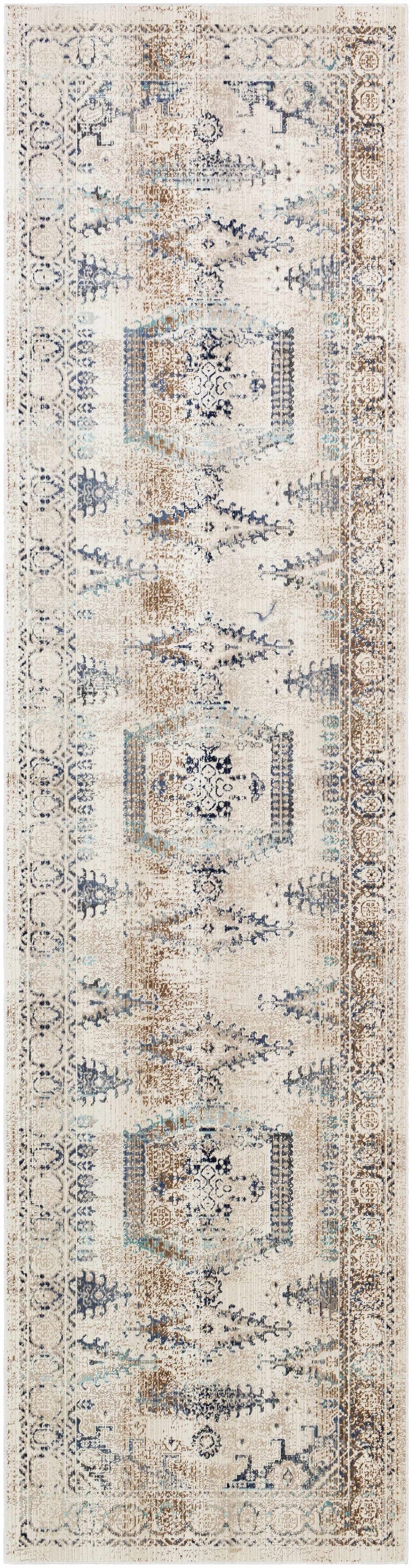 Wem Faded Neutral Area Rug - Clearance