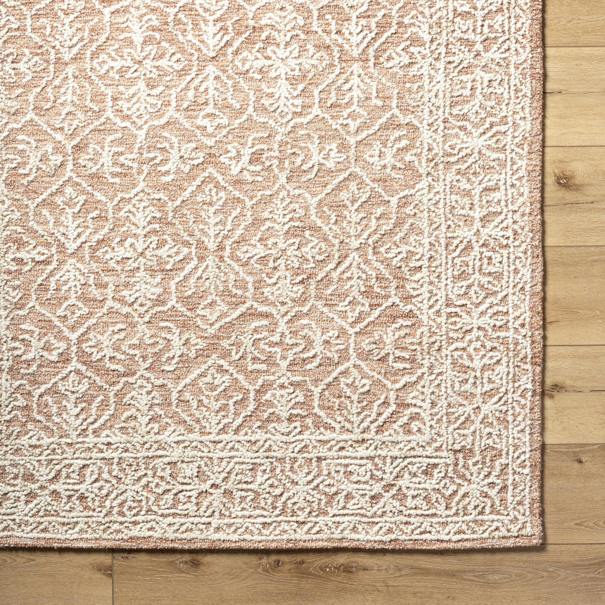 Yadid Brown Wool Area Rug