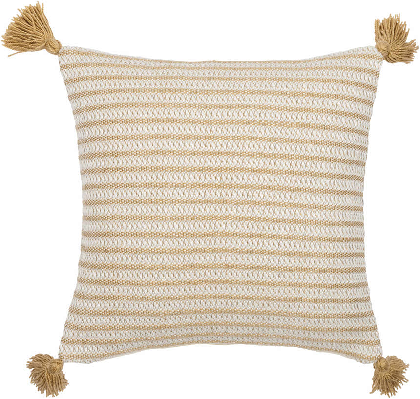 Goldin Goldenrod Textured Weave Cottage Polyester Accent Pillow - Clearance