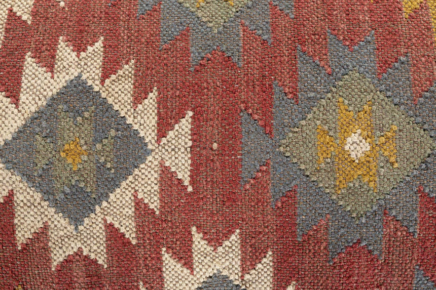 Yunak Rustic Geometric Tapestry Bench
