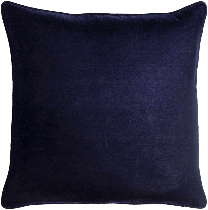Zach Velvet Navy Throw Pillow - Clearance