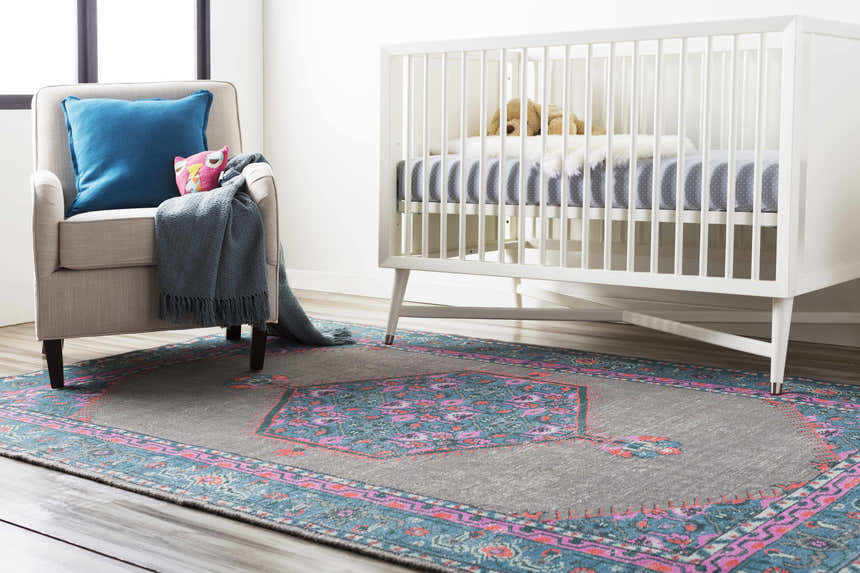 Pervomayka Pale Blue Throw Blanket - Clearance