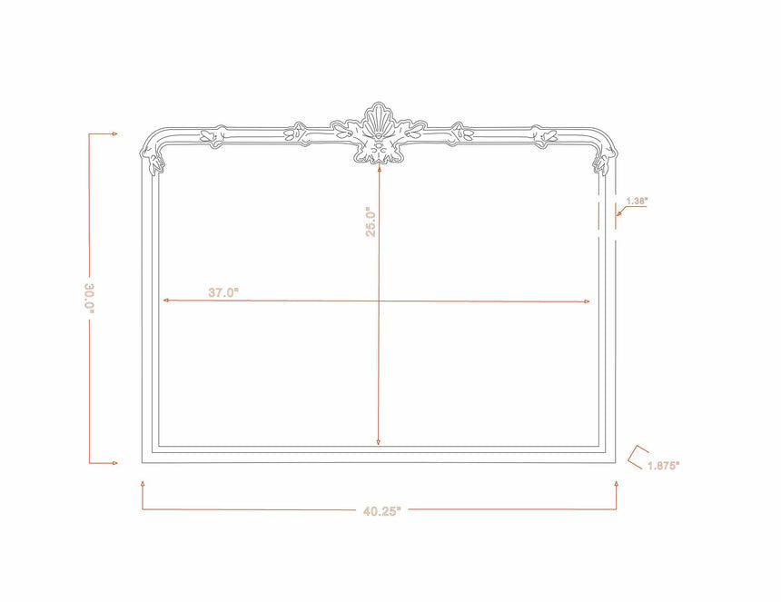Zutendaal Gold Mirror