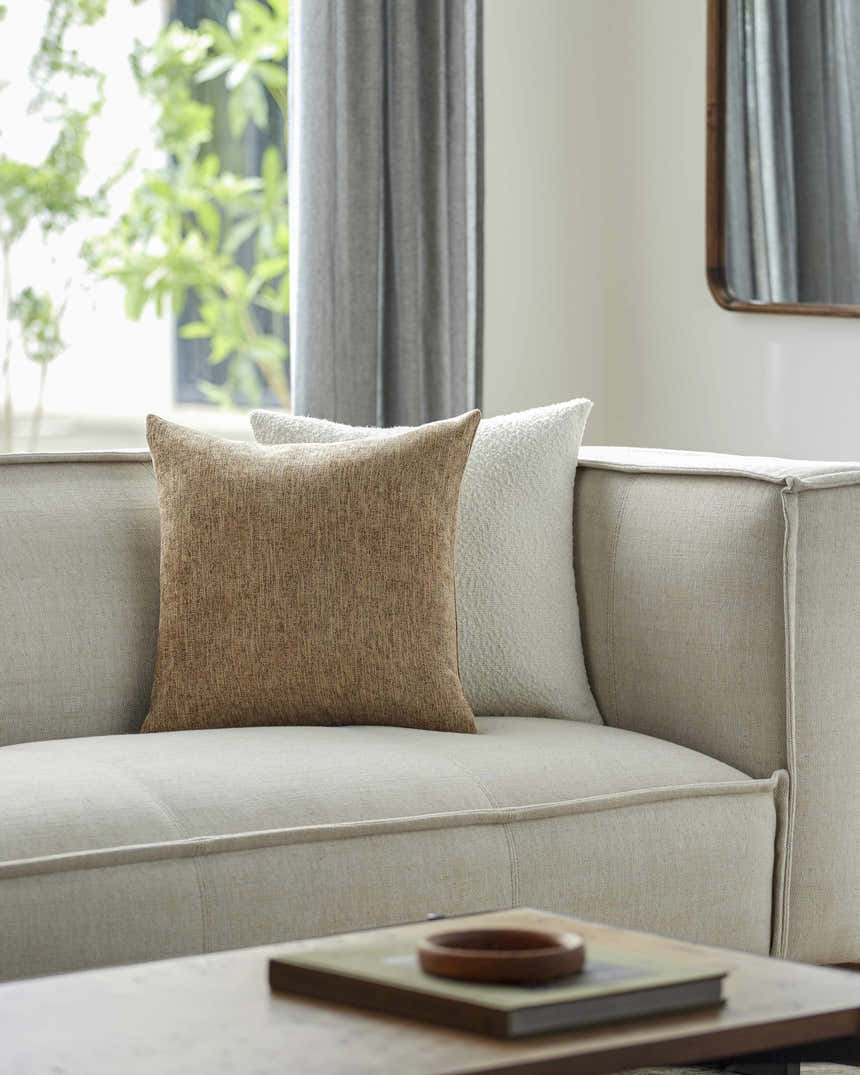 Zihna Sandstone Throw Pillow - Clearance