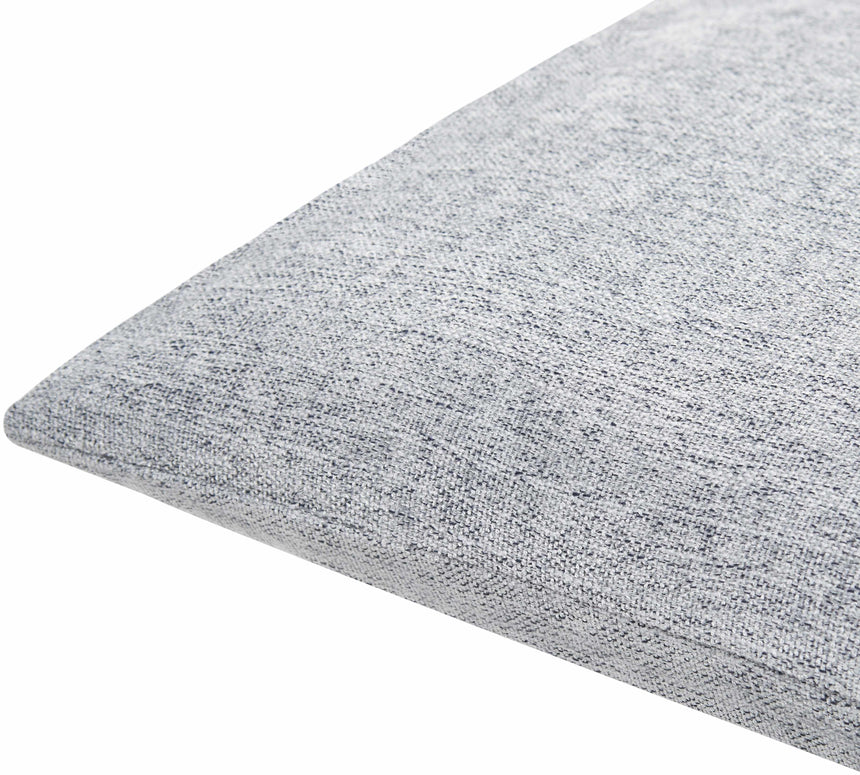 Zihna Gray Textured Throw Pillow