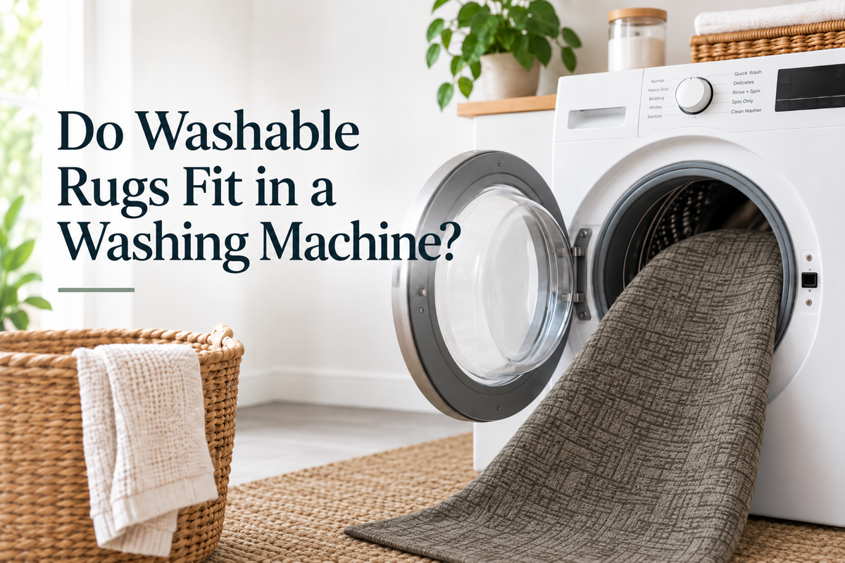 Do Washable Rugs Really Fit in a Washing Machine?