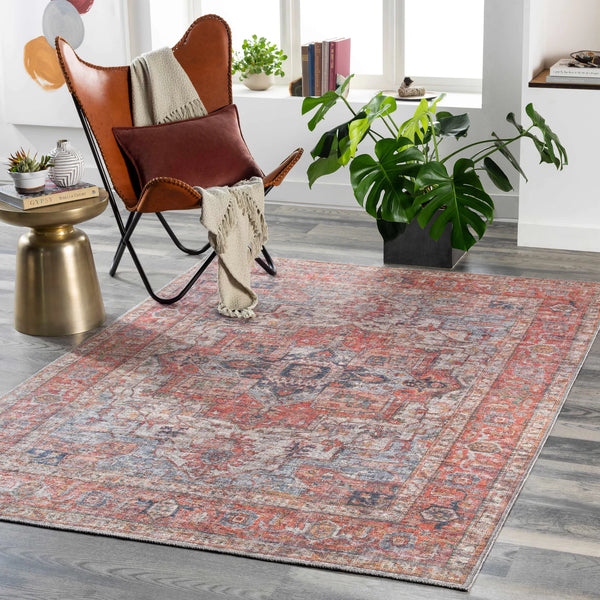 Halle Tan & Black Washable Jutely Rug